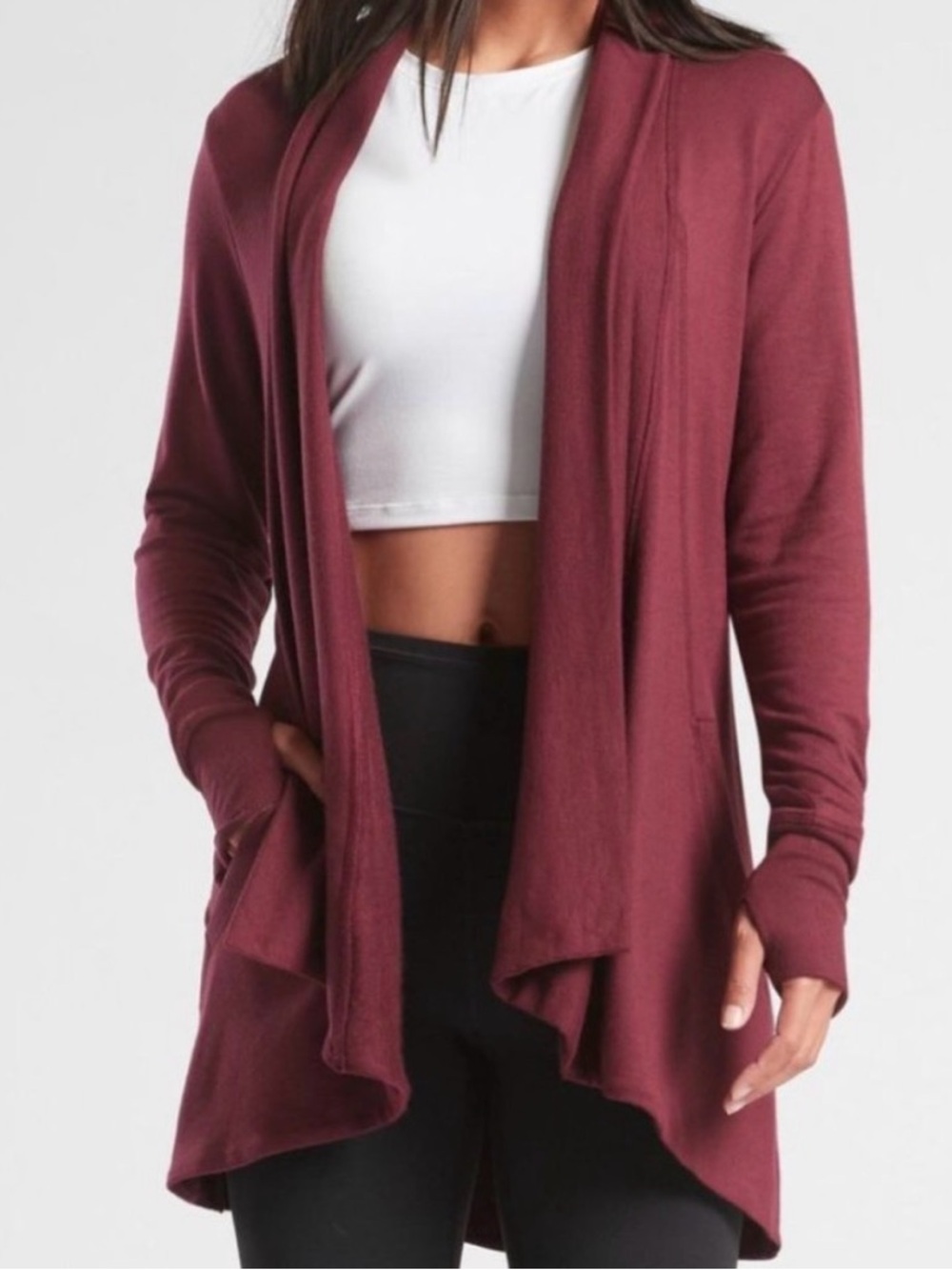 Athleta Pranayama wrap - Cranberry - Medium
